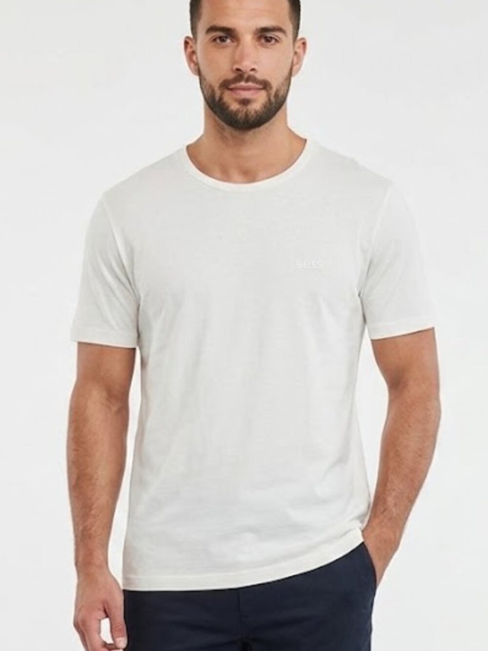 HUGO BOSS | BOSS WHITE MINIMAL LOGO TEE SHIRT